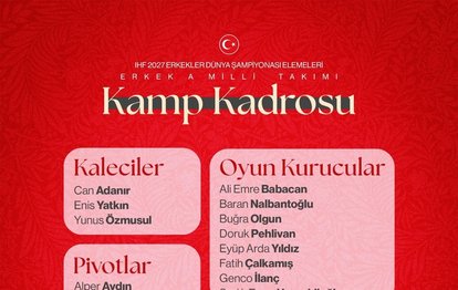A Milli Erkek Hentbol Takımı'nın Norveç ile yapacağı maçların kamp kadrosu belli oldu